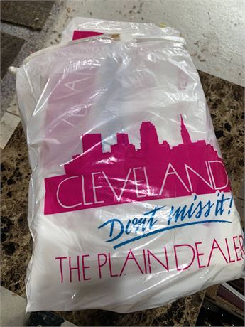 Vintage Cleveland The Plain Dealer Plastic Bags Lot