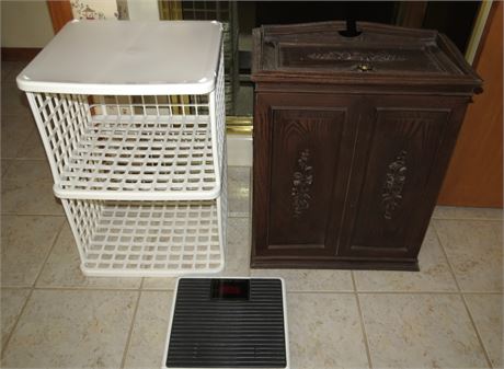 Hamper, Scale, Storage Crate