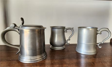 Pewter Steins Lot