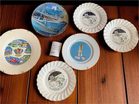 Collectible Plate Lot - NASA, Pearl Harbor & More