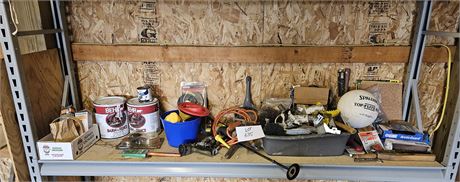 Mixed Shelf Cleanout- Paint, Hardware, Garden & More