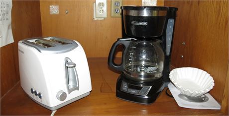 Black & Decker Toaster, Coffee Maker