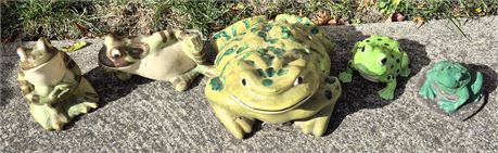 Frog Yard Decor