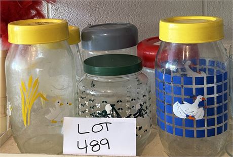Mixed Glass Canister Lot