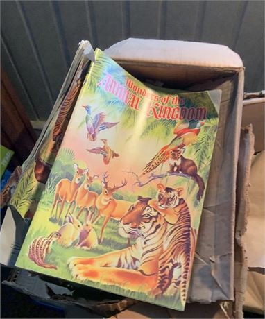 Wonders of the Animal Kingdom Sticker/Stamp Book Lot of 3 Boxes