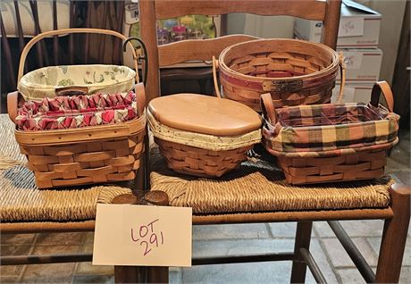 Longaberger Mixed Baskets - Sizes / Style & Year Vary