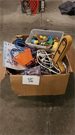 Large Mixed Lot: Electrical, Household, Toys & More