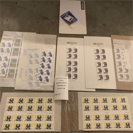 US Postal Stamp Sealed Packs -  True Blue Birds & More