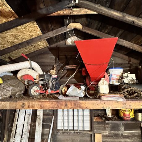 Storage Loft Cleanout - Power Shredder, Craftsman Edger-Trimmer & More