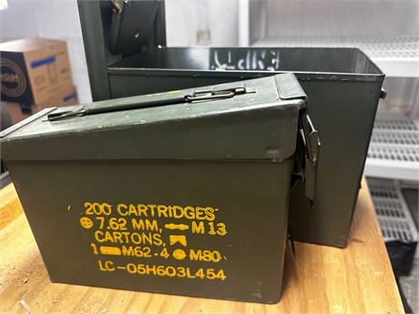 Military Ammo Storage boxes