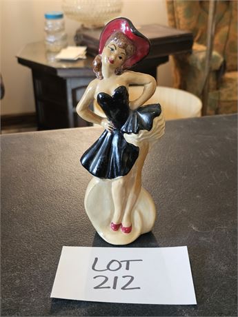 Jamar Mallory Enspired Carnival Chalkware Can-Can Dancer