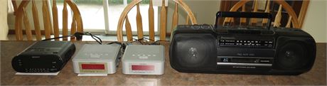 Panasonic Cassette Radio, Clock Radios