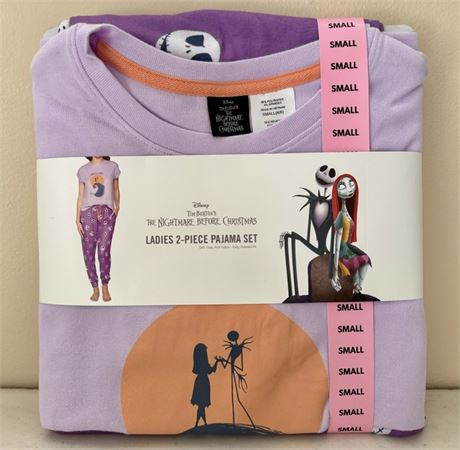 NEW The Nightmare Before Christmas Pajama Loungewear Set - Women's Small