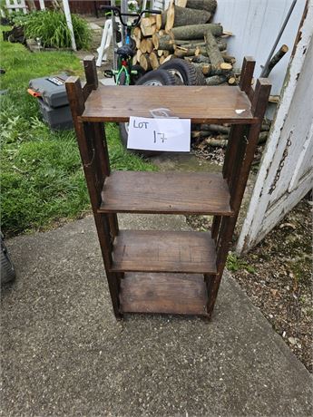 Vintage Wood Bookshelf