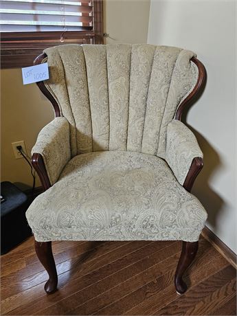 Tan Paisley Arm Chair