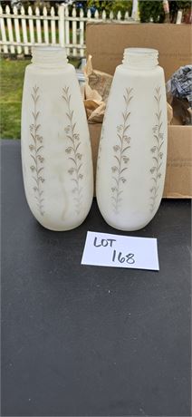 Vintage Glass Pole Lamp Shades