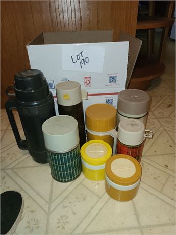 Mixed Lot of Hot-Cold Thermos' & Soup Thermos'