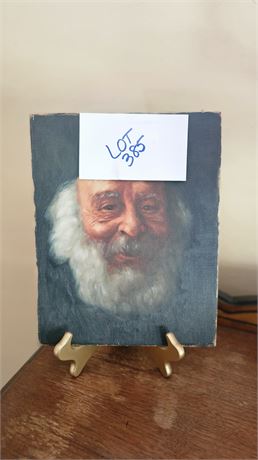 Oil On Canvas "Old Man" Painting