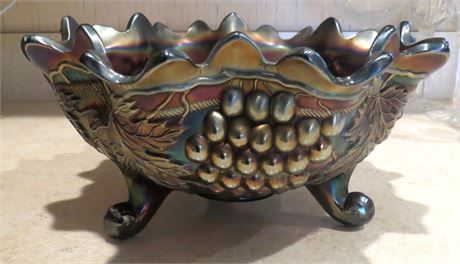 Vintage Northwood Carnival Glass Fruit Bowl