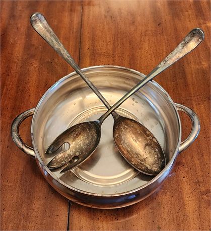 Silverplate NEWPORT by Gorham Bowl & Serving Utensils