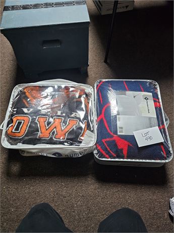 Cleveland Browns & Indians Throws/ Blankets Sizes Vary