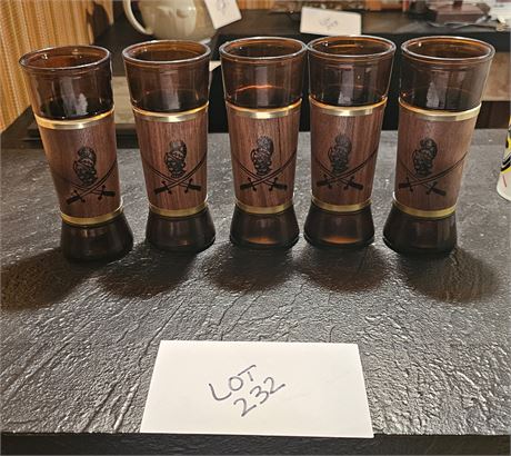 Amber Siesta Conquistador Wood Band Tumblers