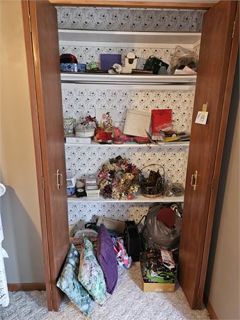 Closet Cleanout:Party Supplies/Pillows/Cards/Wrapping Paper & More