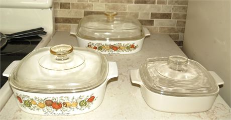 Corning Ware Casserole Dishes