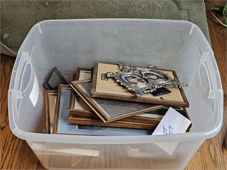 Tote Full of Mixed Picture Frames