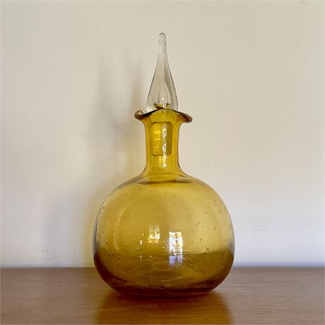 MCM Art Glass Decanter - Approx. 10.5"T