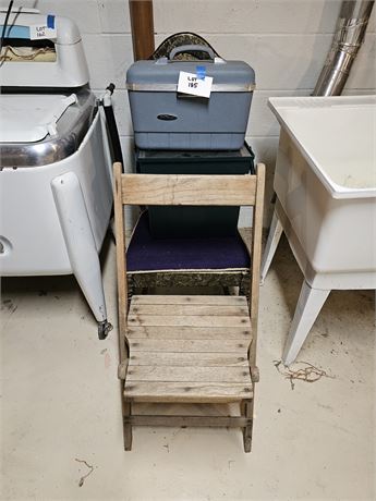 Mixed Lot: Side Chair / Forcast Hard Luggage Case & More