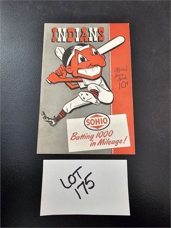 1948 Official Cleveland Indian's Score Book (Wrote In Pencil)