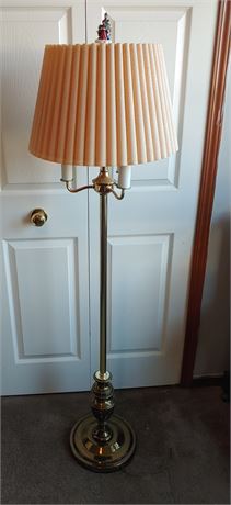 3-Way Brass Floor Lamp