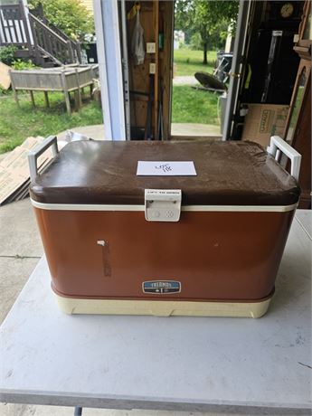 Vintage Thermos Metal Cooler