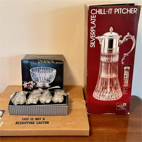 Silverplate Serveware w/ F.B. Rogers Pitcher, S&P Sets and More