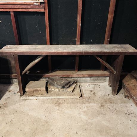 Rustic Wood Bench - 60"L