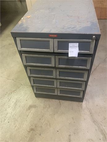 TAB 10-Drawer Steel Cabinet -  Comes With Hardware