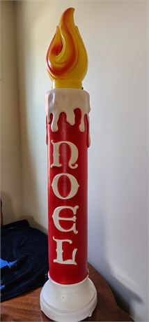 Empire Blow Mold 40" Tall  "NOEL" Lighted Candle  2 of 2