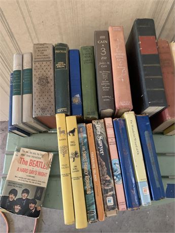 Misc Books Lot Tom Sawyer The Beatles Swiss Family Robinson Wizard Of Oz Bambi