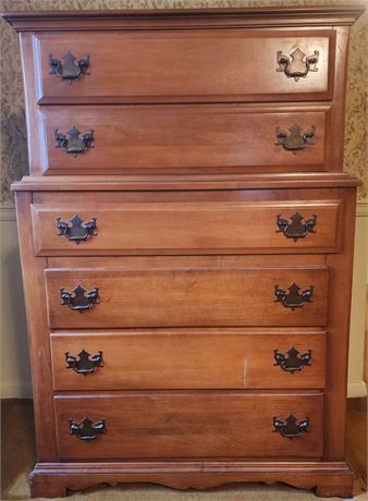 Empire Furniture 6 Drawer Maple Tall Boy Dresser