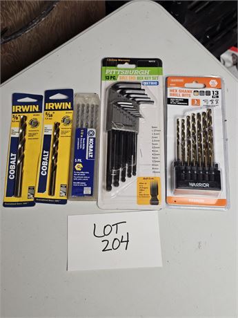 Mixed Drill Bits -Irwin, Kobalt, Warrior & More