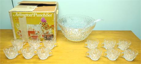Anchor Hocking Arlington Punch Bowl Set