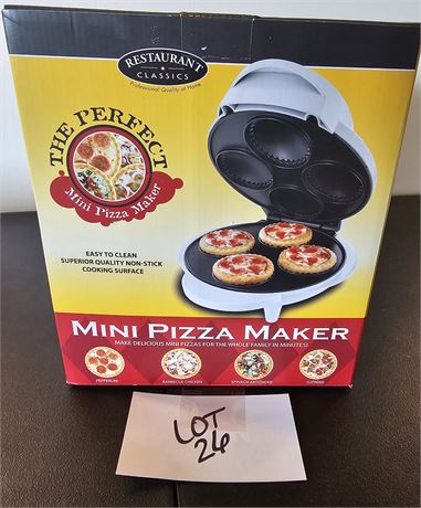 Restaurant Classic Mini Pizza Maker New In Box