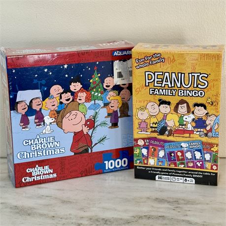 New Peanuts Gang 1000 Piece Puzzle and Bingo Game