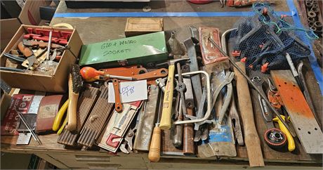 Mixed Hand Tool Lot: Sockets / Hammers / Wrenches & More