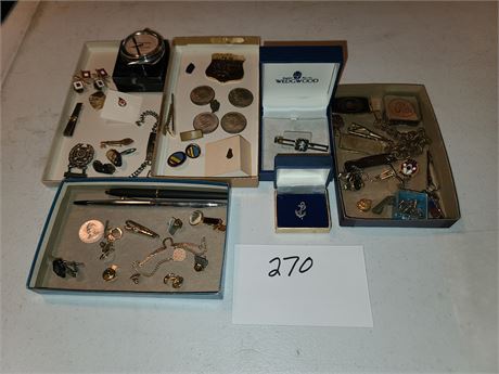 Men's Jewelry & Smalls Lot