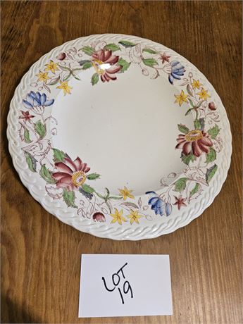 Vernon Kilns Hand Painted "Dolores" Pattern Serving Platter