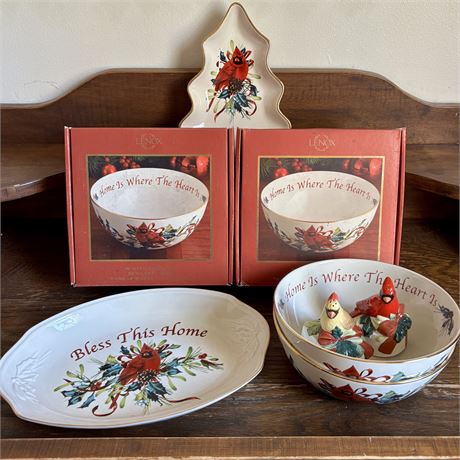 Lenox Winter Greetings Decorative Tableware Bundle