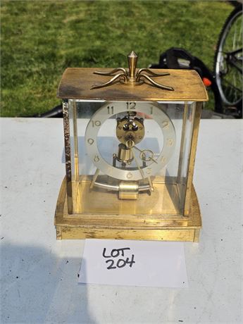 Brass German Mantle Clock