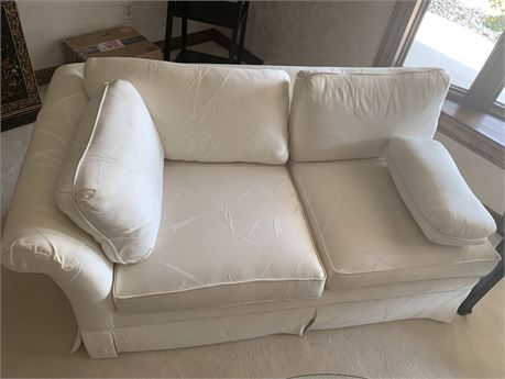 Poland Countryside Furniture White Right-Handed Chaise Love Seat/Sectional Piece